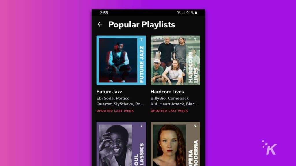 the best spotify alternatives for streaming music Tidal app on android device