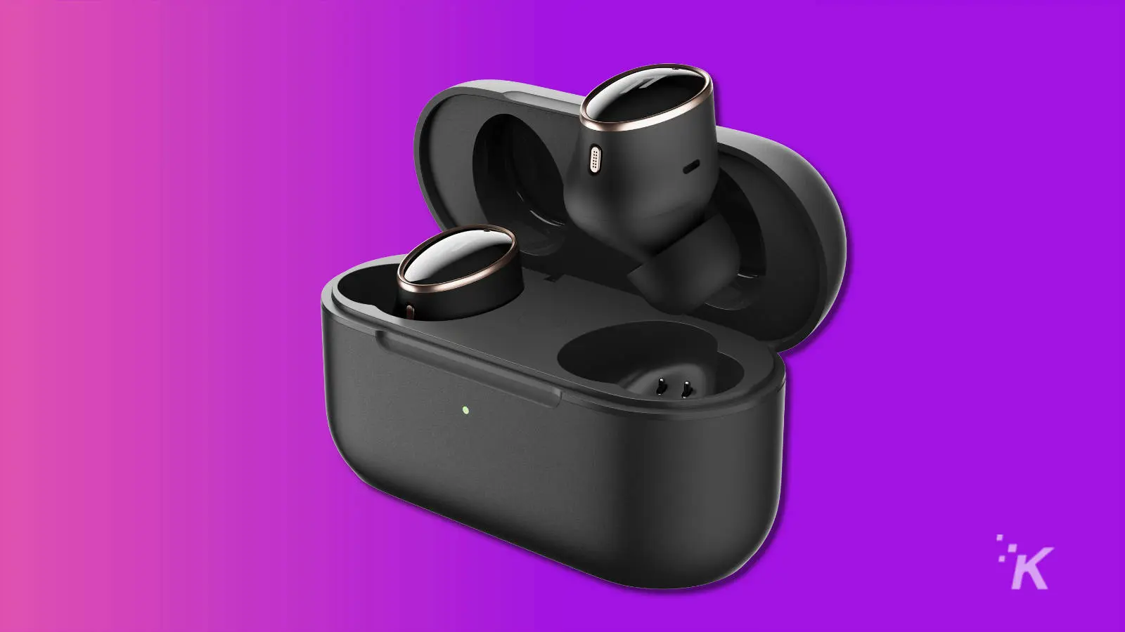 the best wireless earbuds (2024) 1more evo earbuds on purple background