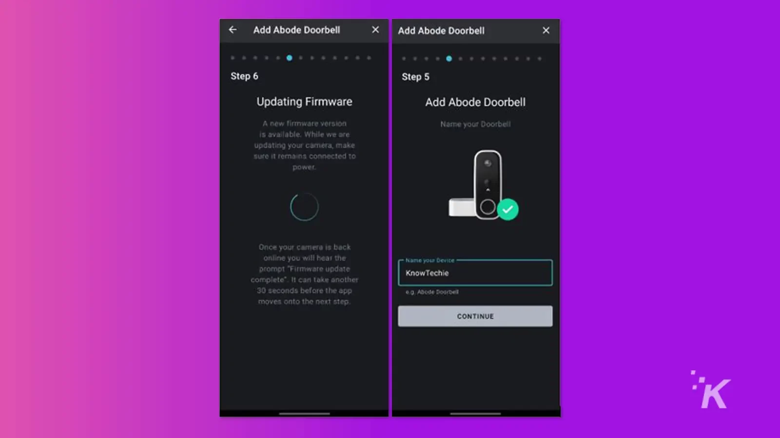 review: abode wireless video doorbell Adobe doorbell app