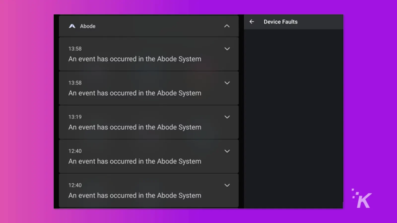 review: abode wireless video doorbell Adobe doorbell app showing errors