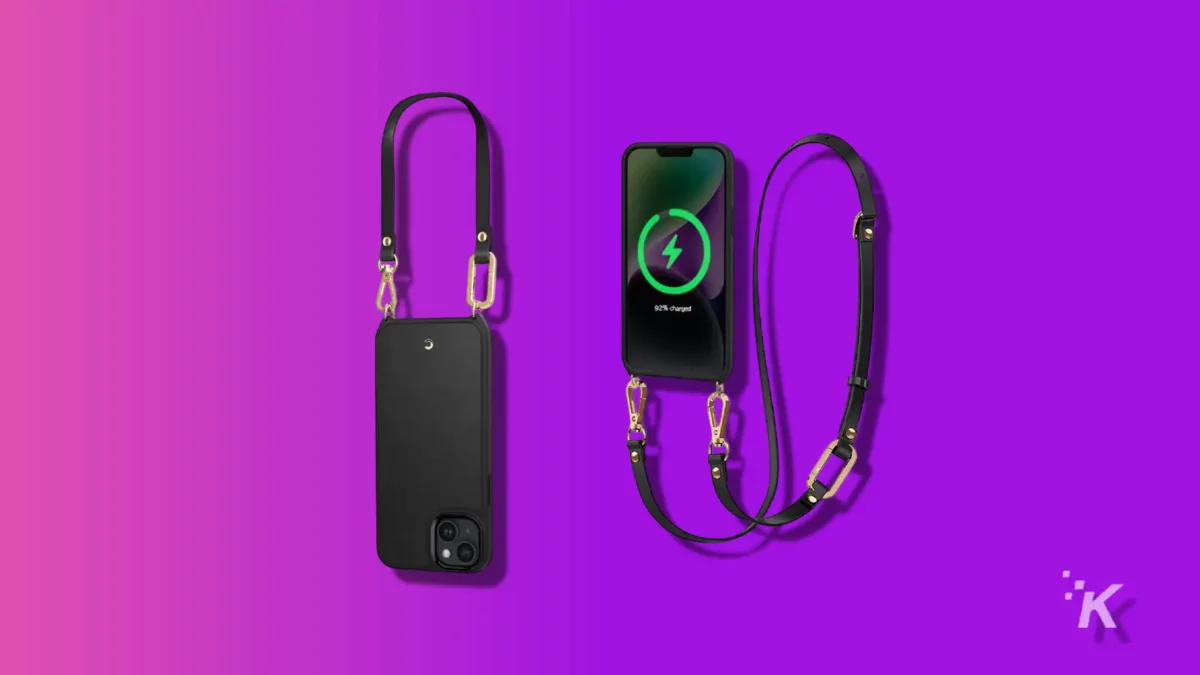 the best iphone 14 cases (2024) Cyril classic charm mag case on a purple knowtechie background