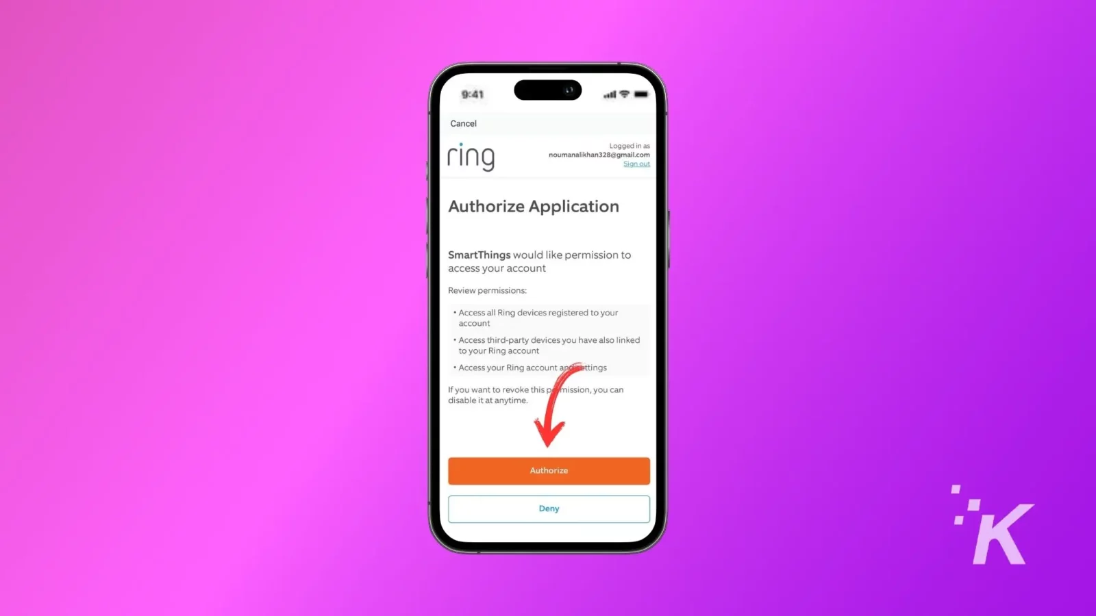 how to view a ring doorbell on tv Smartthings app showing on ios device to add ring doorbell device
