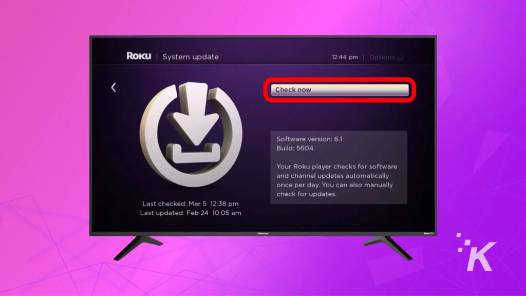 how to update hisense tv software Hisense roku tv looking for updates