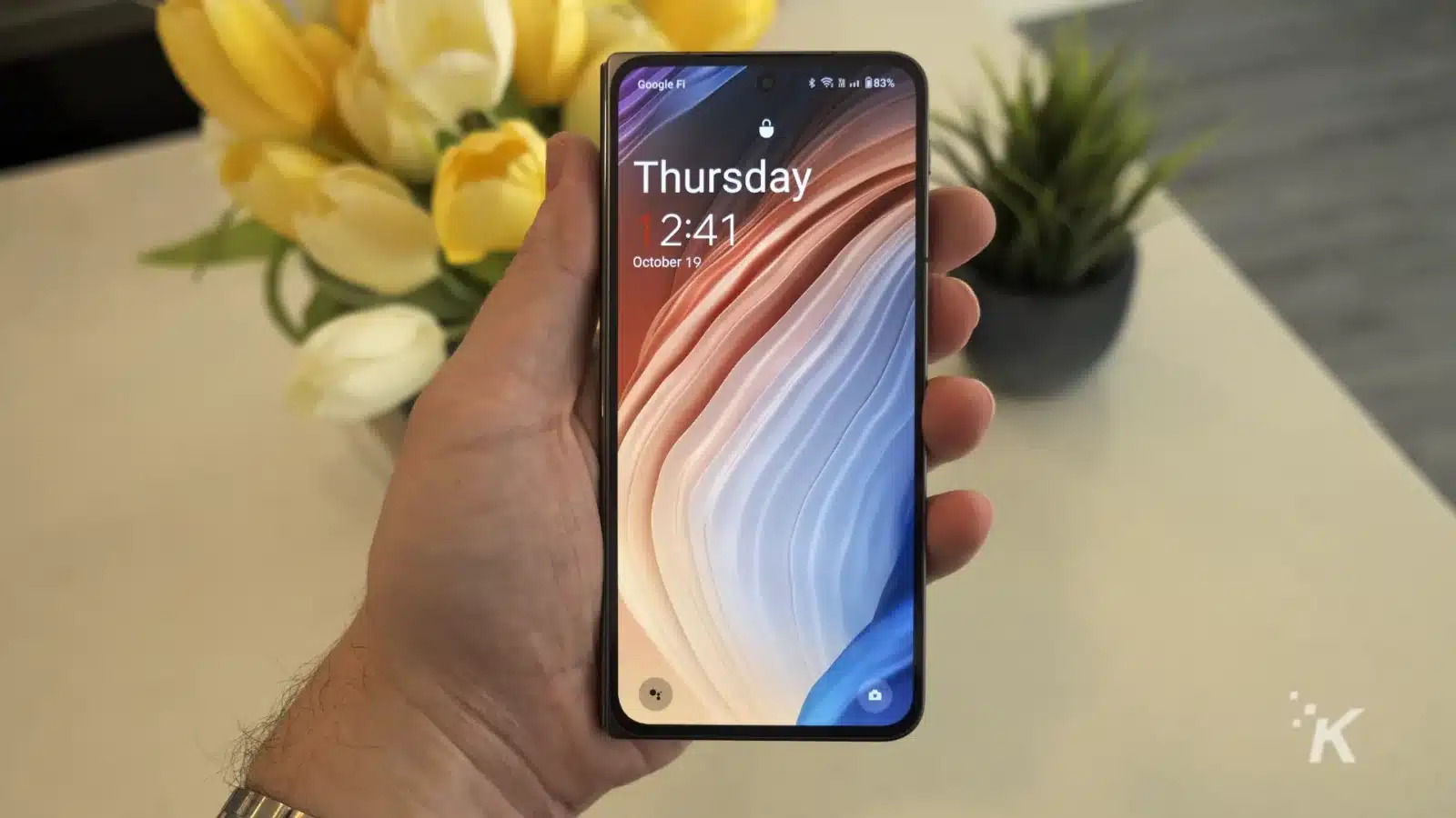 review: oneplus open Oneplus open held in a hand