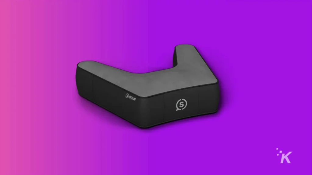 the best steam deck accessories (2024) Scuf exo posture cushion on purple background