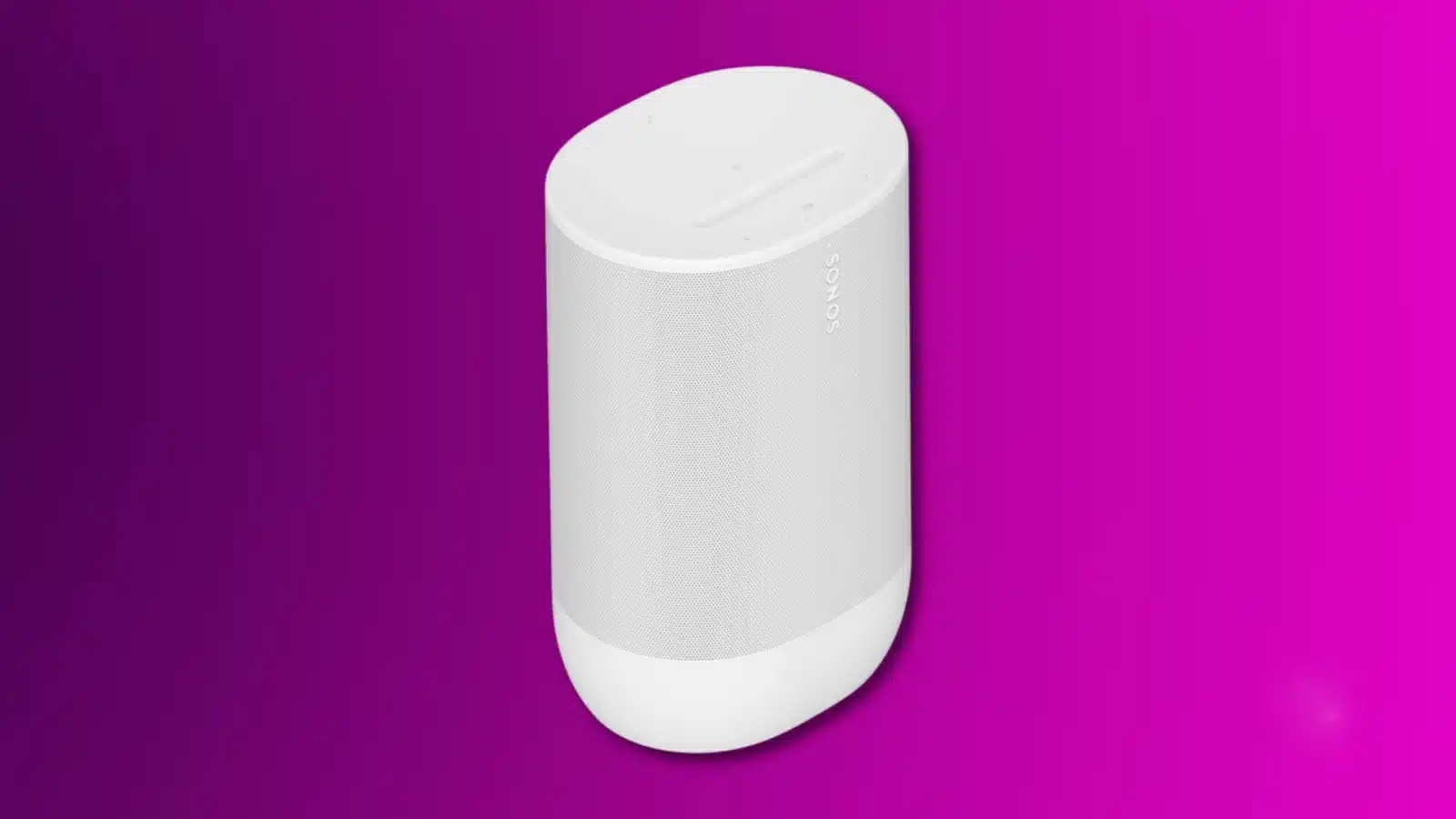 sonos is working on new premium headphones, and an apple tv rival Sonos move 2 bluetooth speaker in white on a purple background