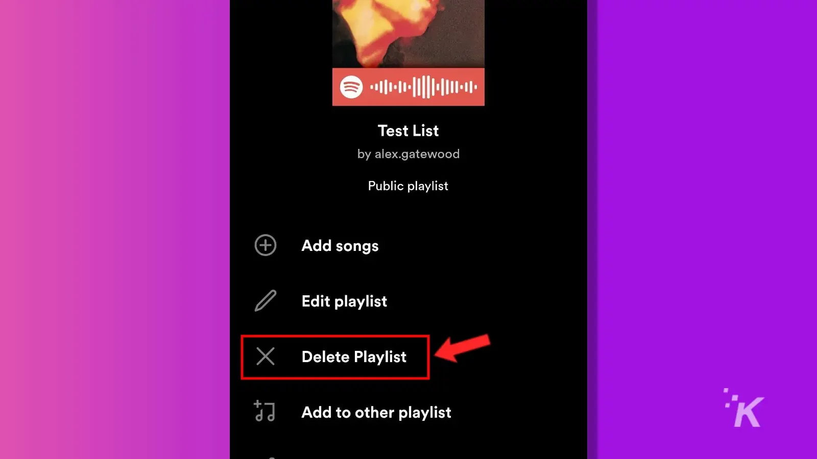 how to delete a playlist on spotify Spotify mobile delete playlist
