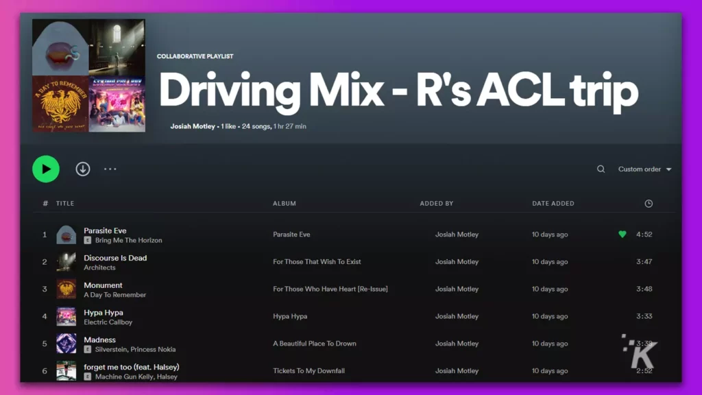 how to make collaborative spotify playlists friends can add to Playlist on desktop music app