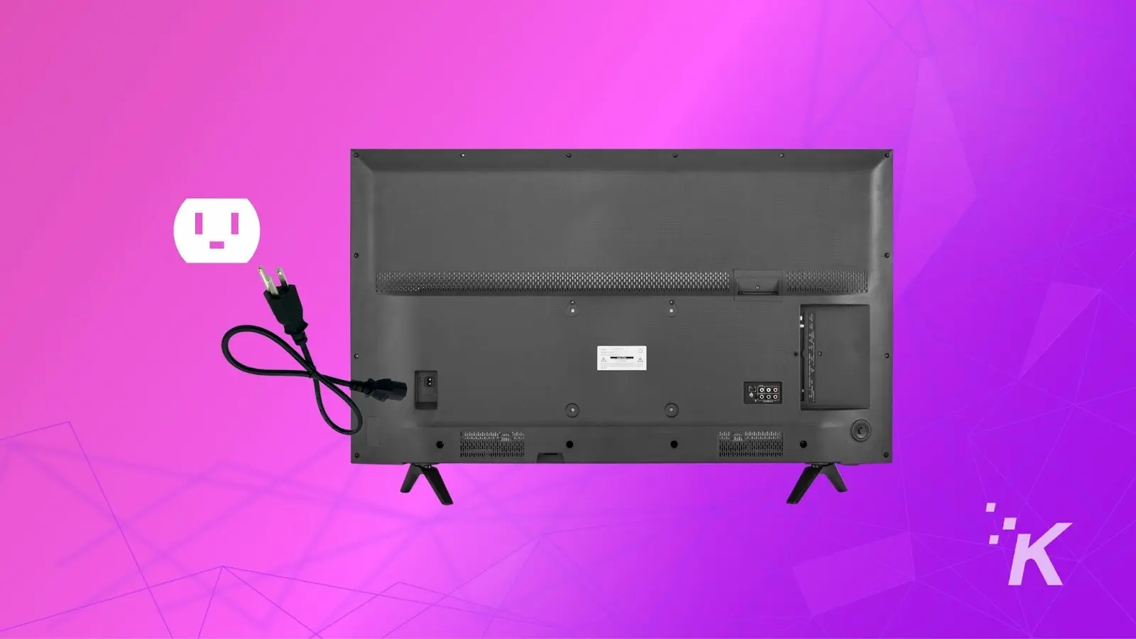 how to reset a hisense tv without a remote Image of unplug hisense tv on purple background